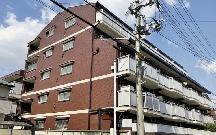 兵庫県尼崎市　5階建マンション　屋根葺き替え・外壁塗装工事