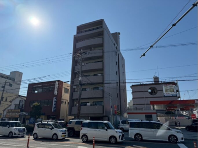 大阪府大阪市　8階建マンション　外壁リノベーション工事