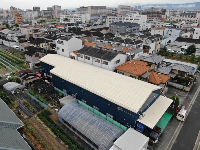 大阪府大阪市   2階建工場   外装屋根塗装リフォーム工事