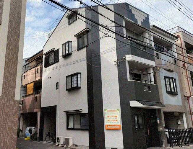 大阪府大阪市  3階建外装リフォーム工事