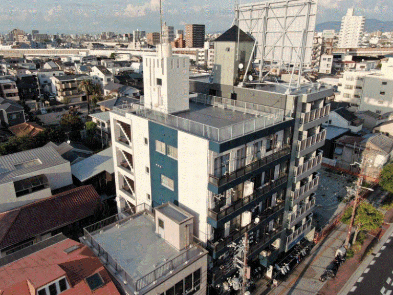 大阪府大阪市  7階建マンション  外装リフォーム工事