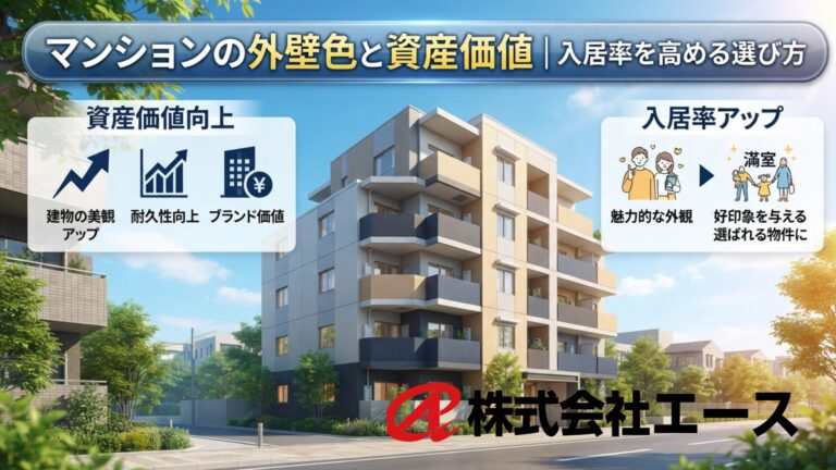 マンションの外壁色と資産価値｜入居率を高める選び方